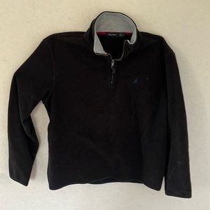 Nautica Black Quarter Zip Fleece. Size Small